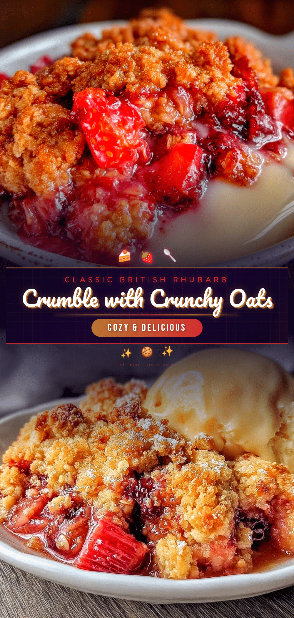 British rhubarb crumble recipe
