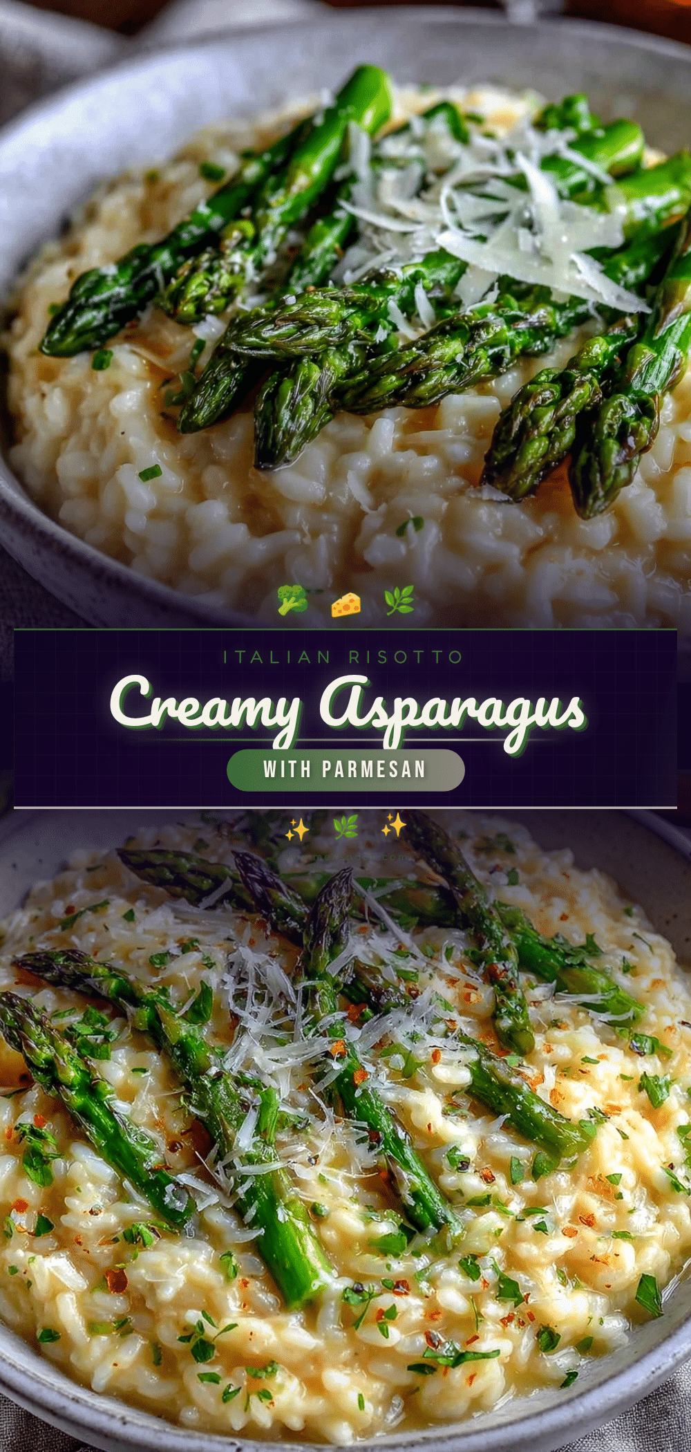 creamy Italian asparagus risotto recipe