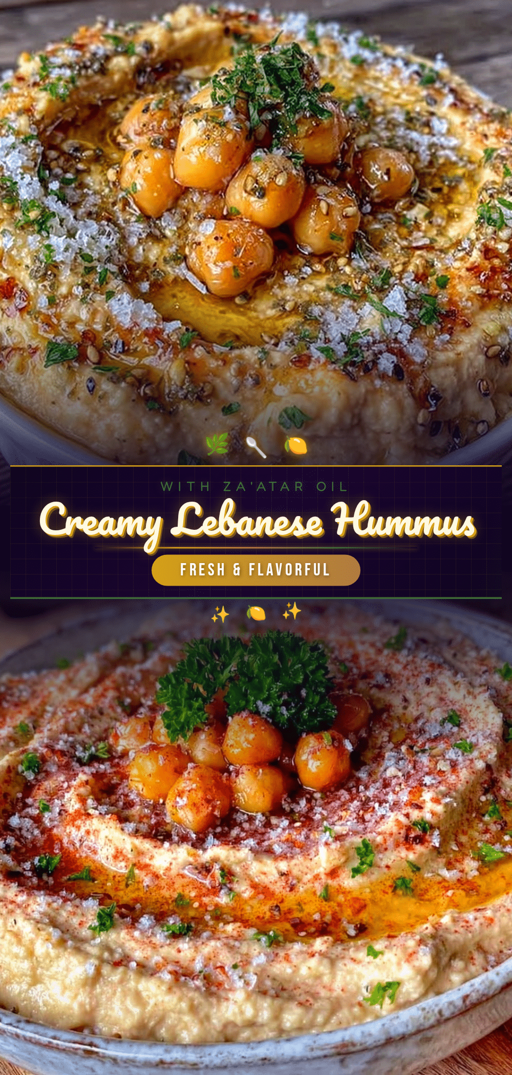 creamy Lebanese hummus recipe