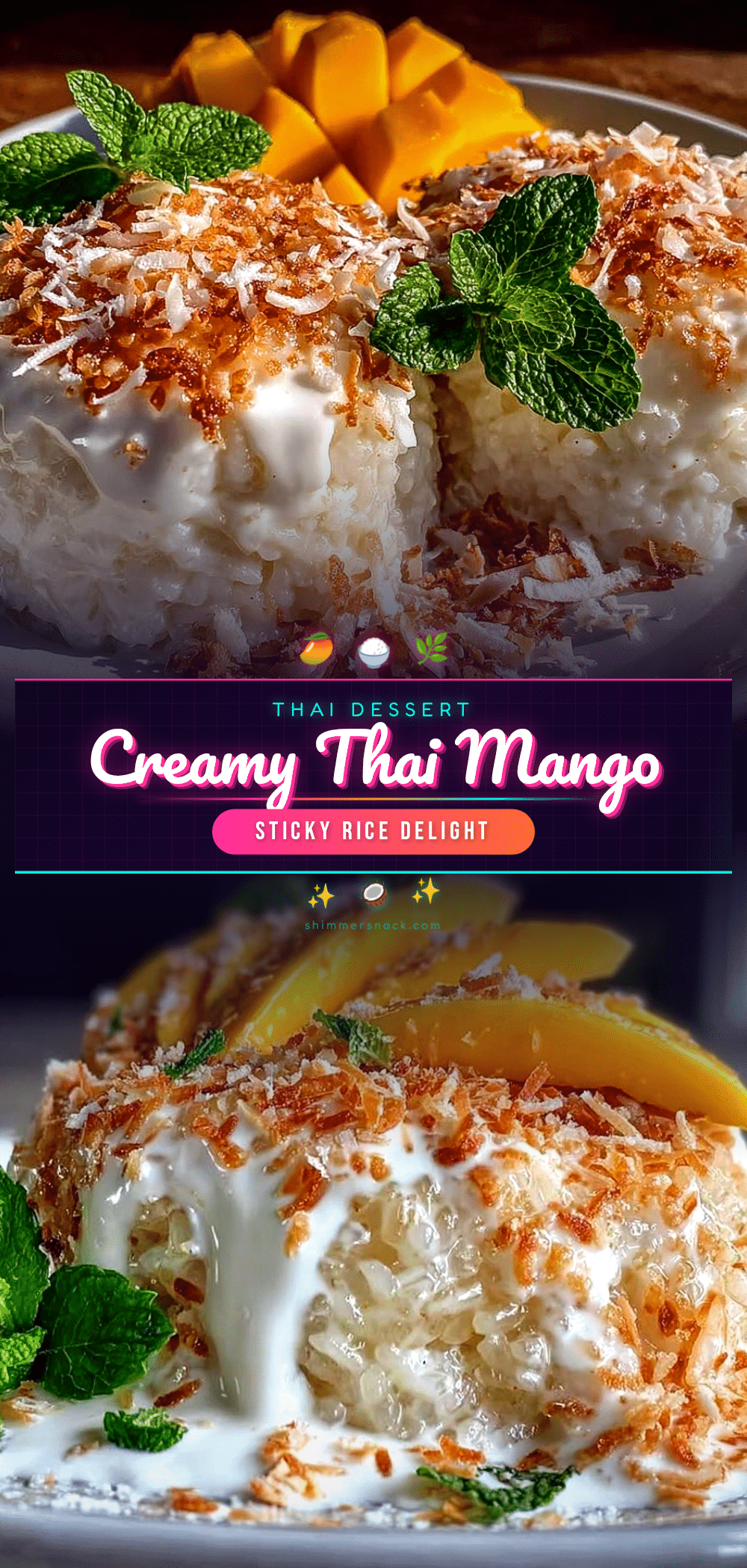 creamy Thai mango sticky rice recipe