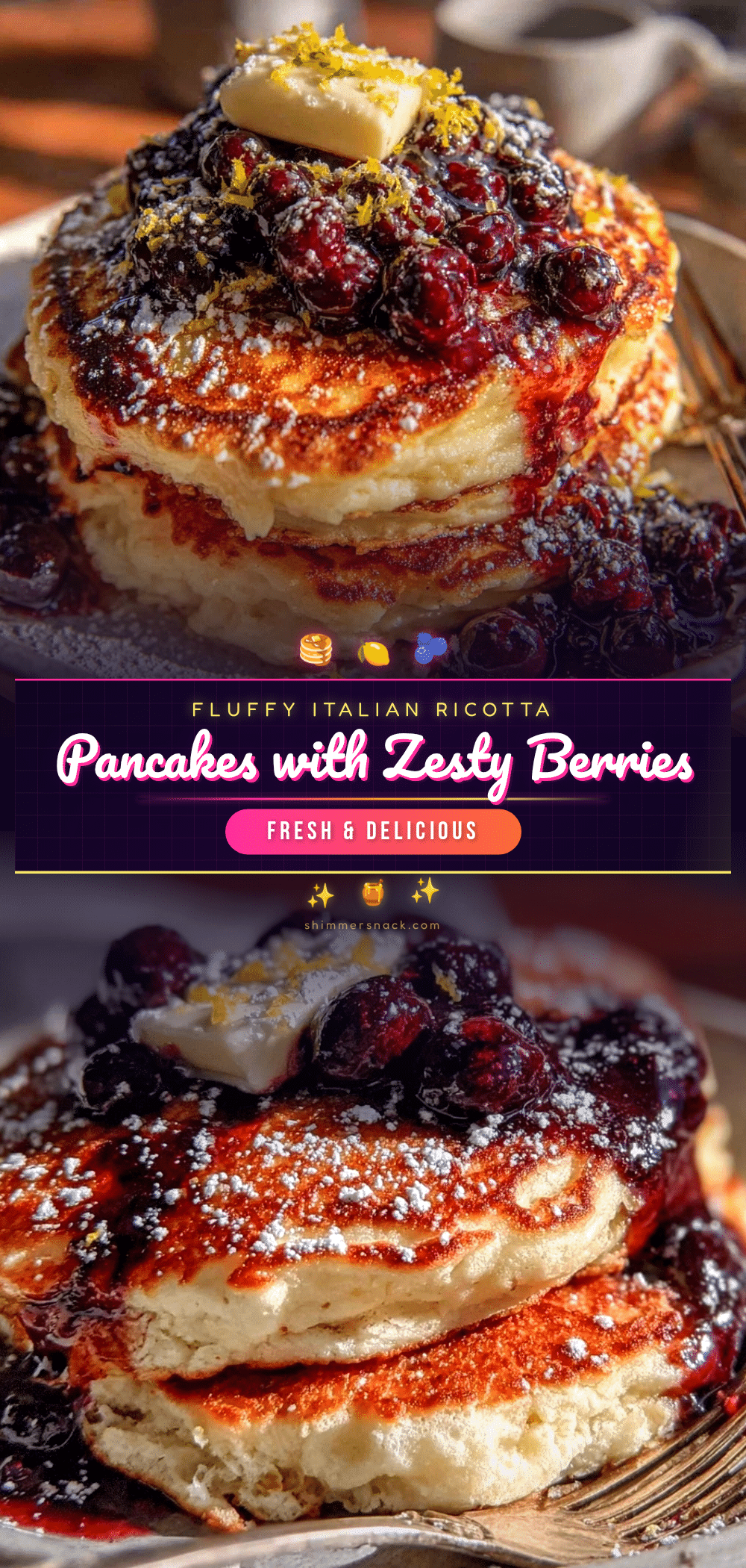 fluffy italian ricotta pancakes recipe