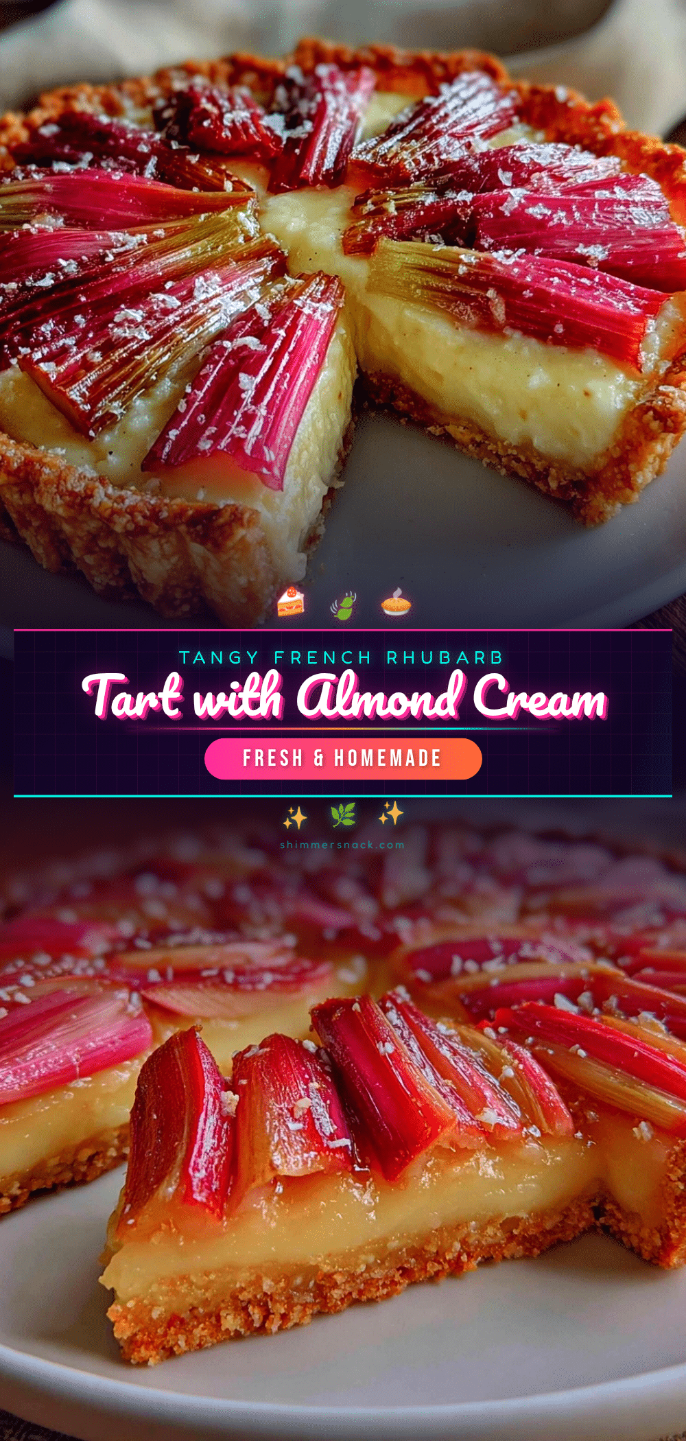French rhubarb tart recipe