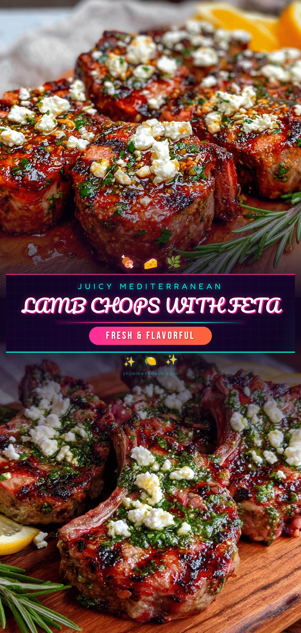Mediterranean grilled lamb chops recipe