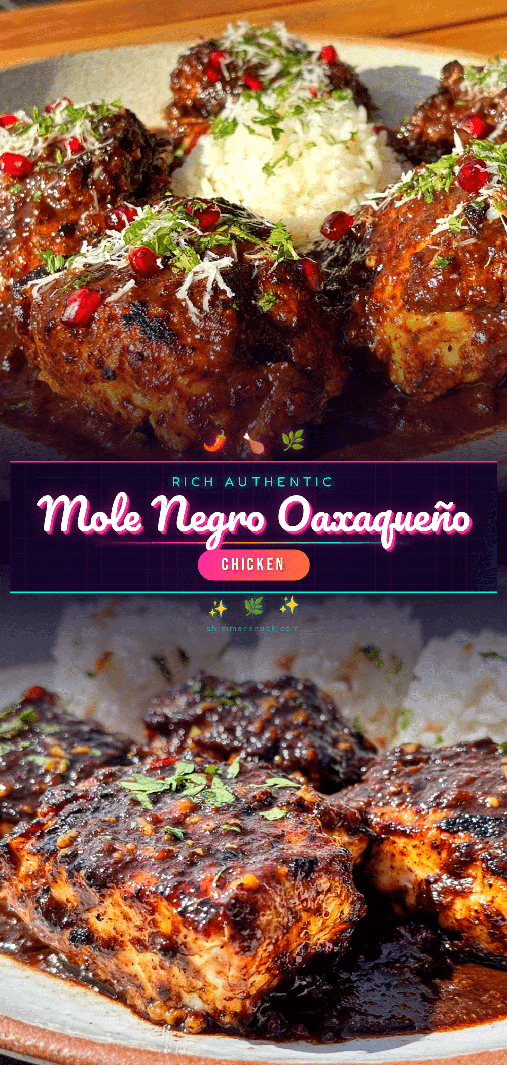 mole negro oaxaqueño with grilled chicken recipe