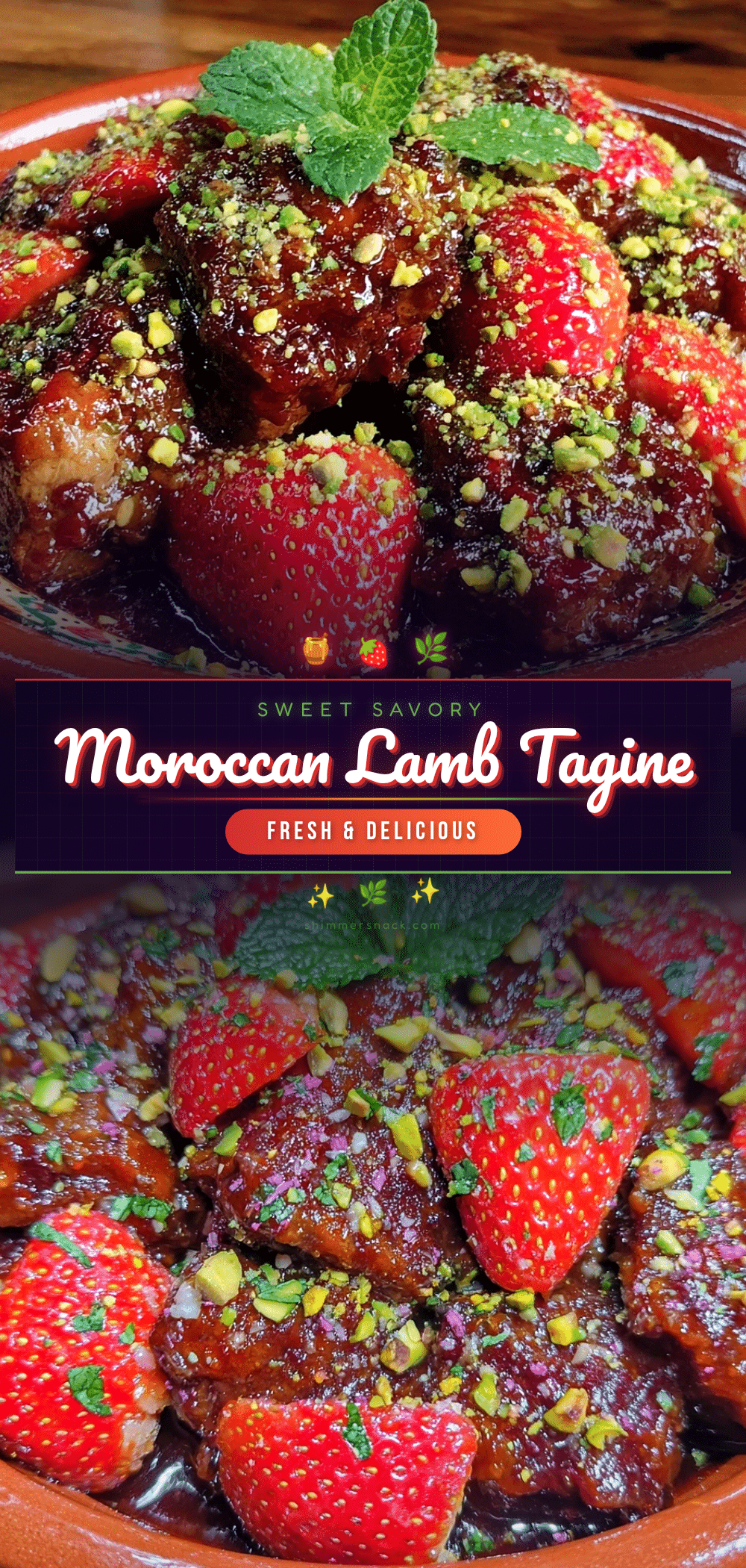 moroccan tagine with lamb and fresh strawberries recipe