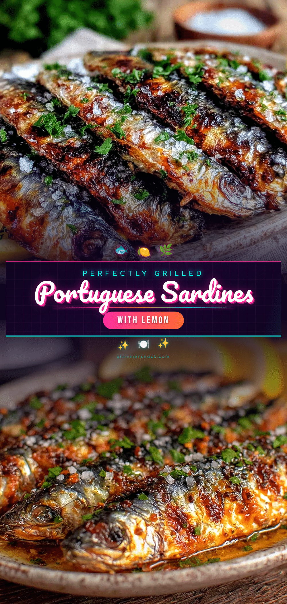Portuguese grilled sardines recipe