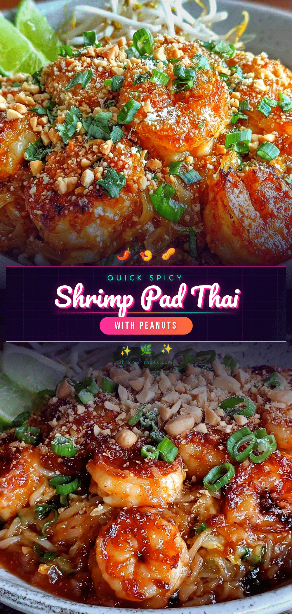 quick thai pad thai with shrimp recipe