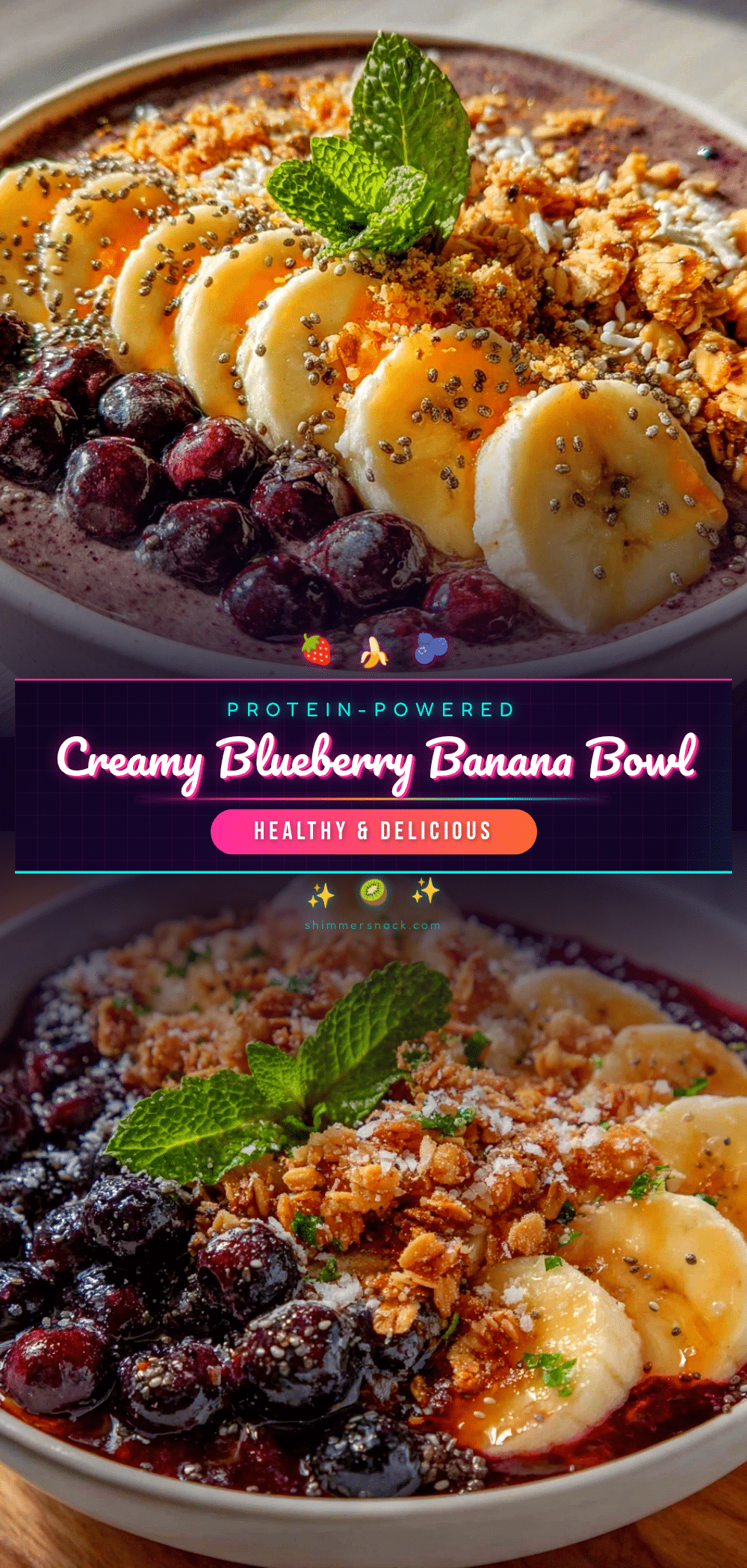 blueberry banana smoothie bowl recipe