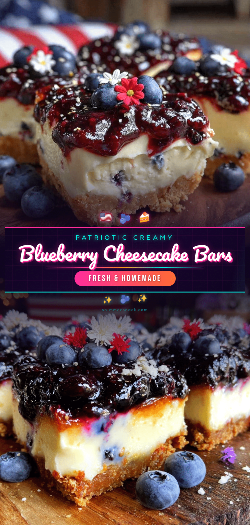 blueberry cheesecake bars recipe