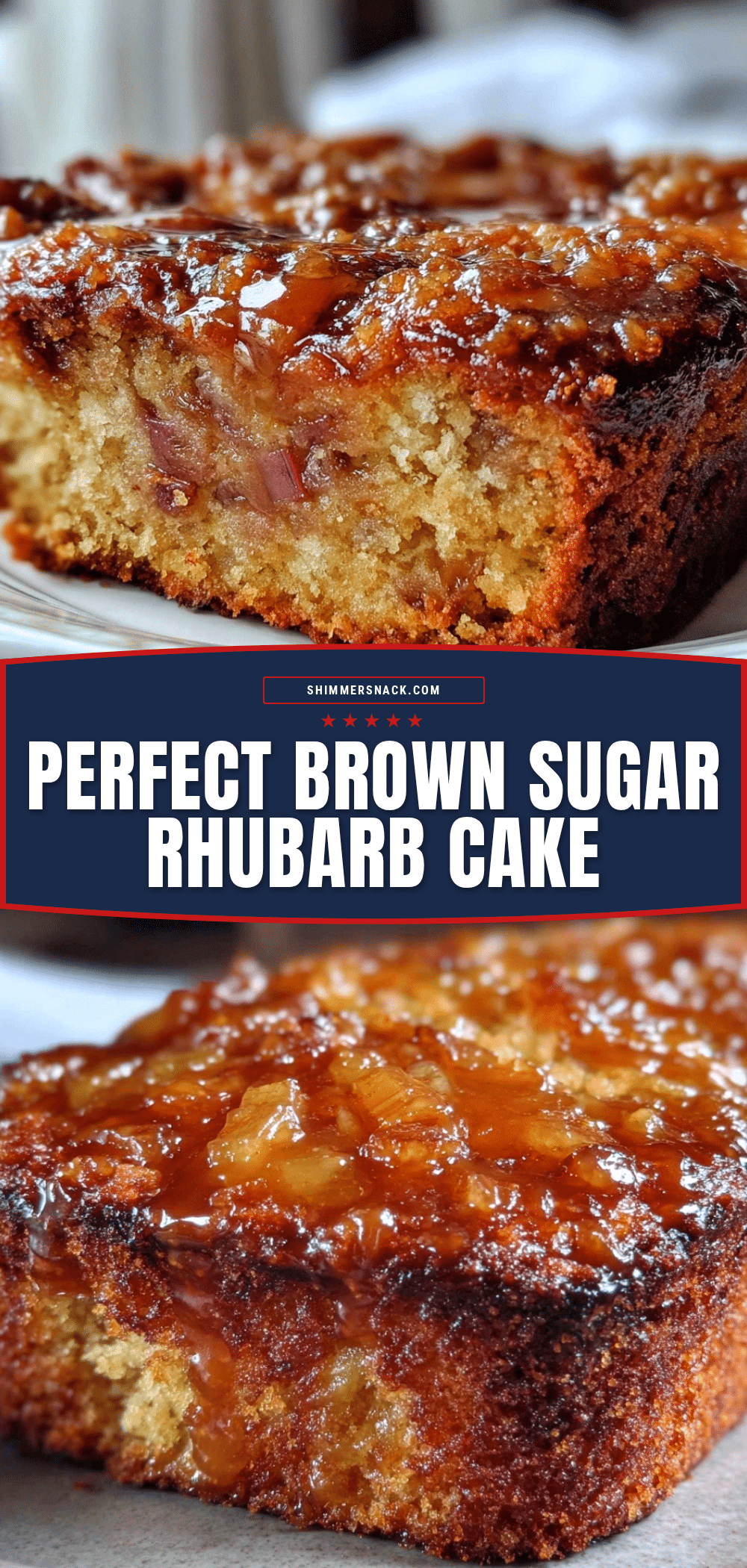 brown sugar rhubarb cake recipe