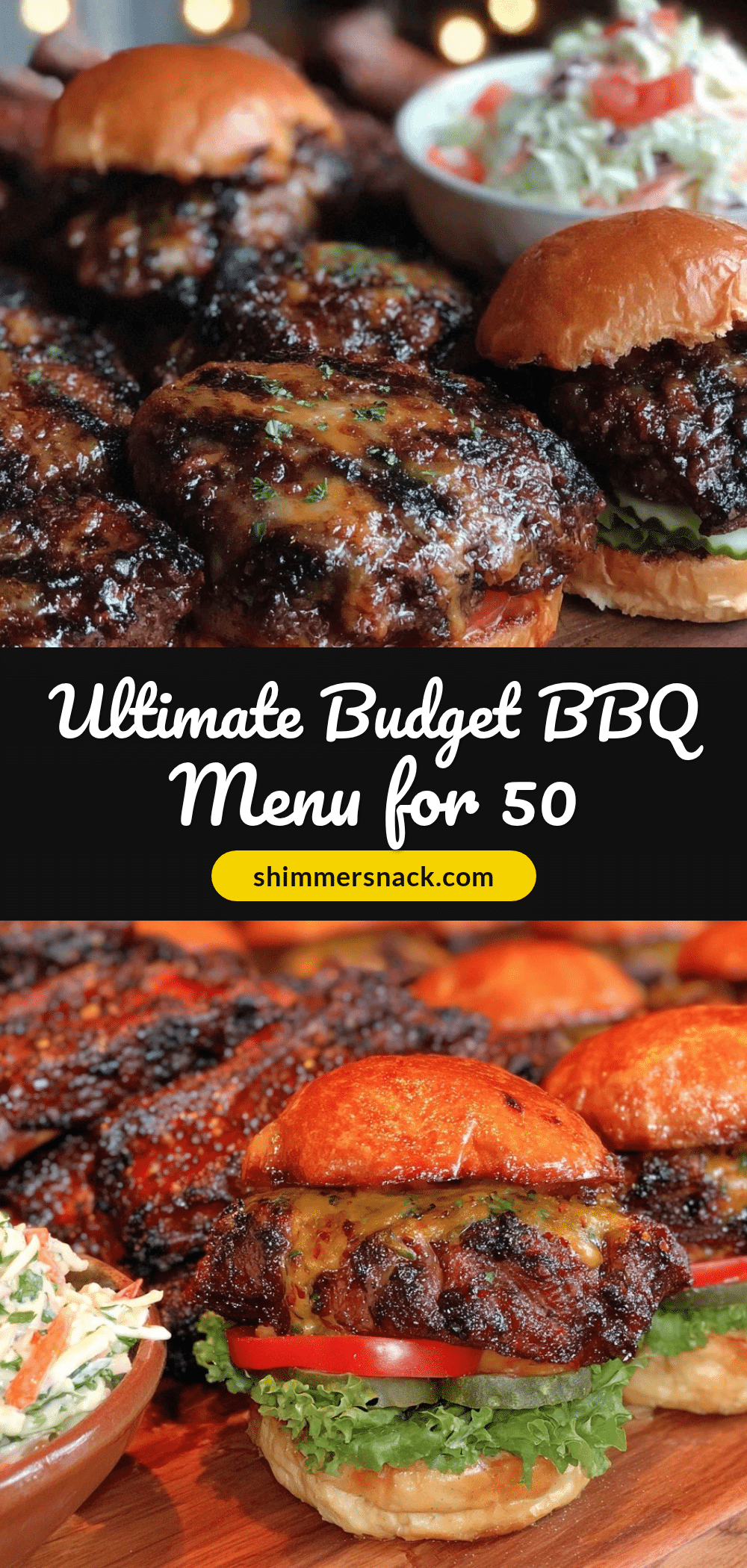 budget-friendly BBQ menu for 50 people recipe