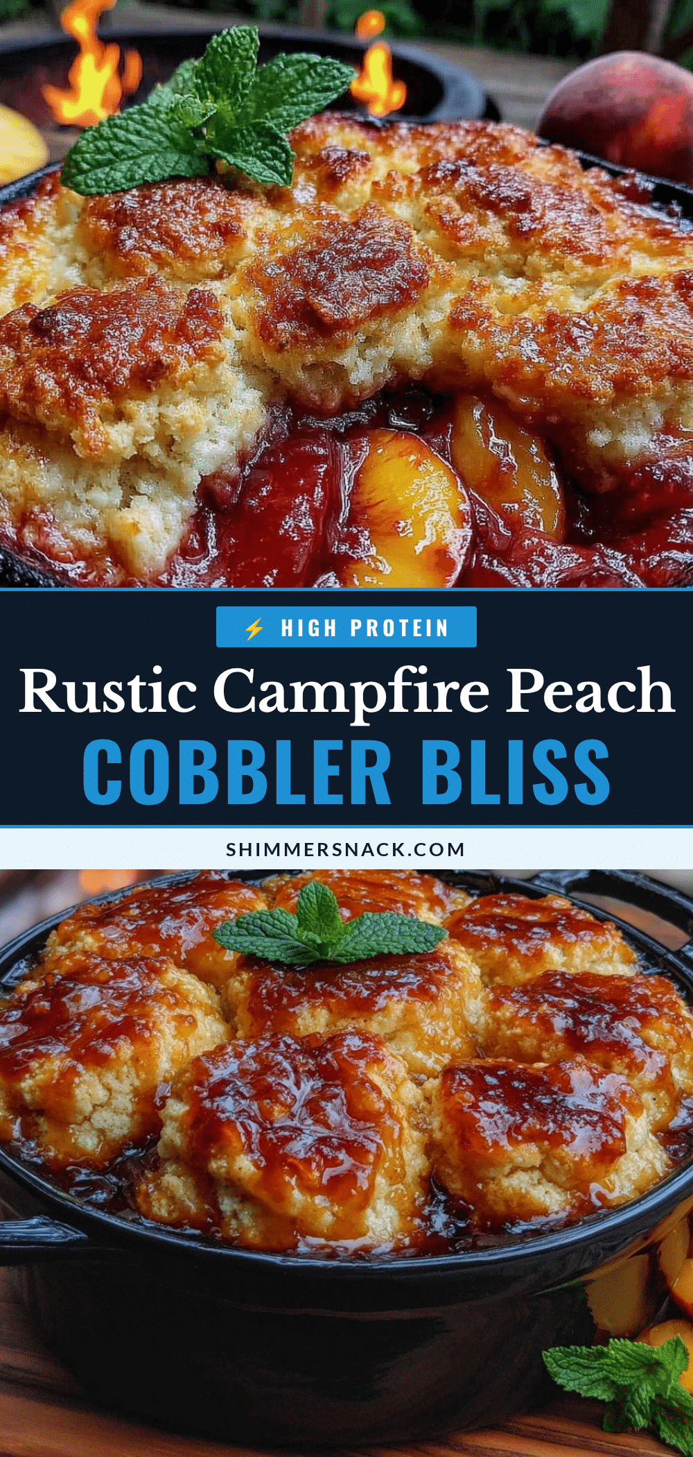 campfire peach cobbler recipe