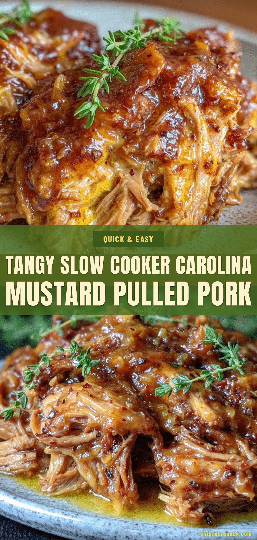 Carolina mustard-based BBQ pulled pork recipe
