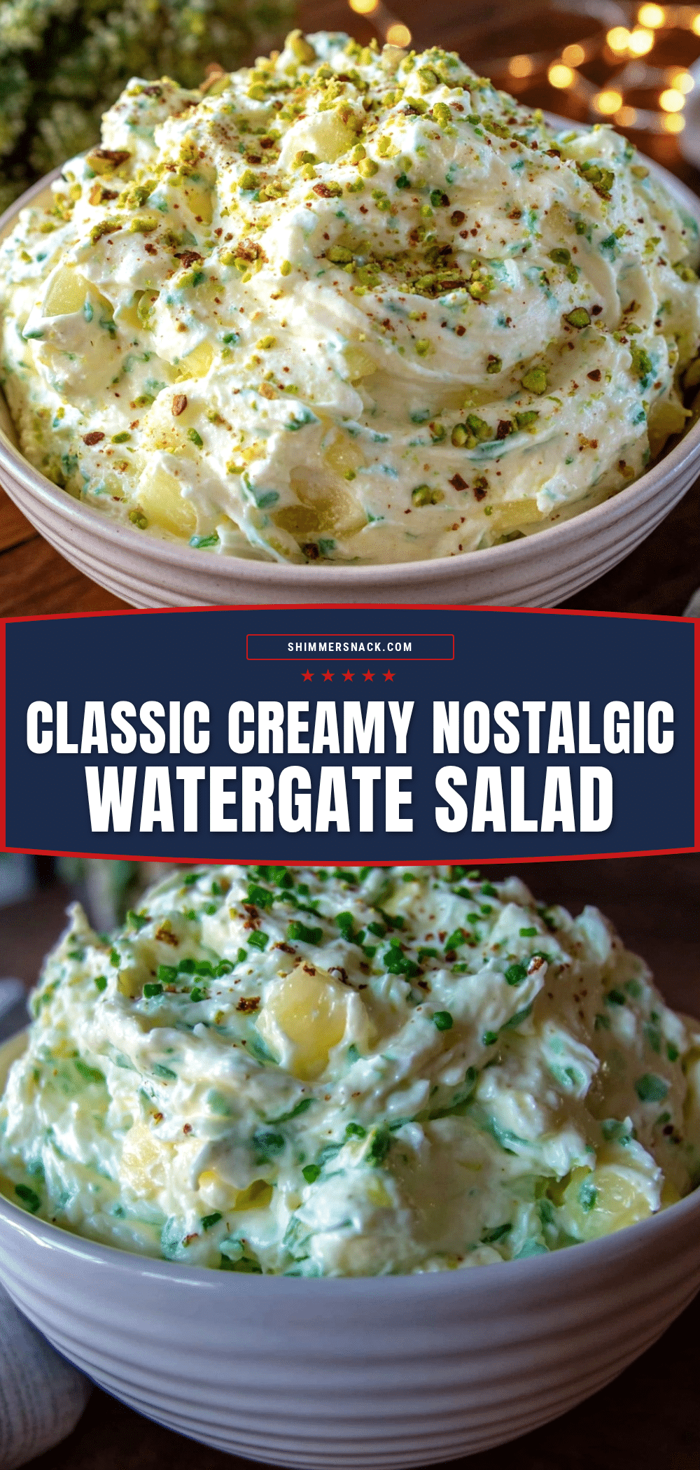 classic creamy Watergate salad recipe