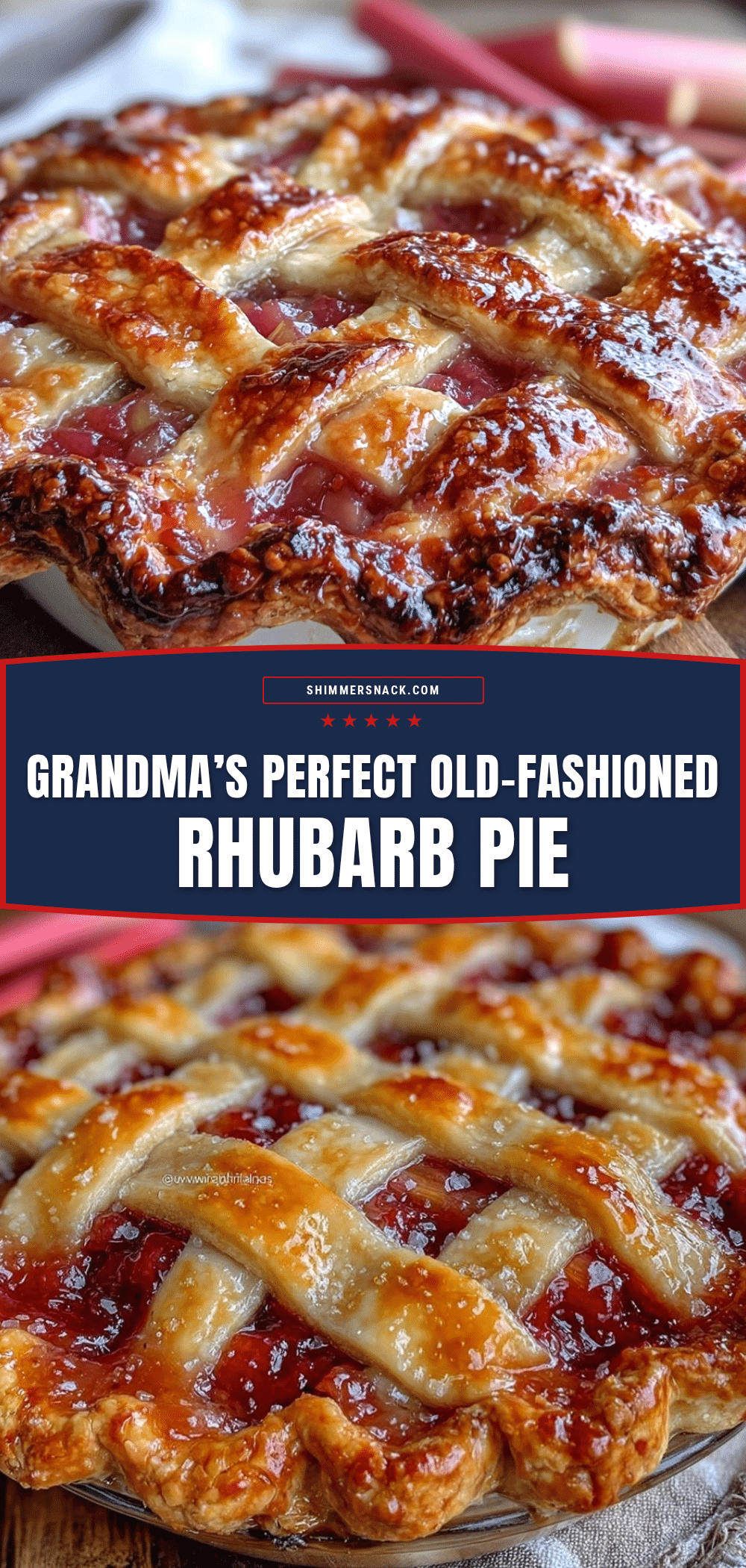 classic homemade rhubarb pie recipe