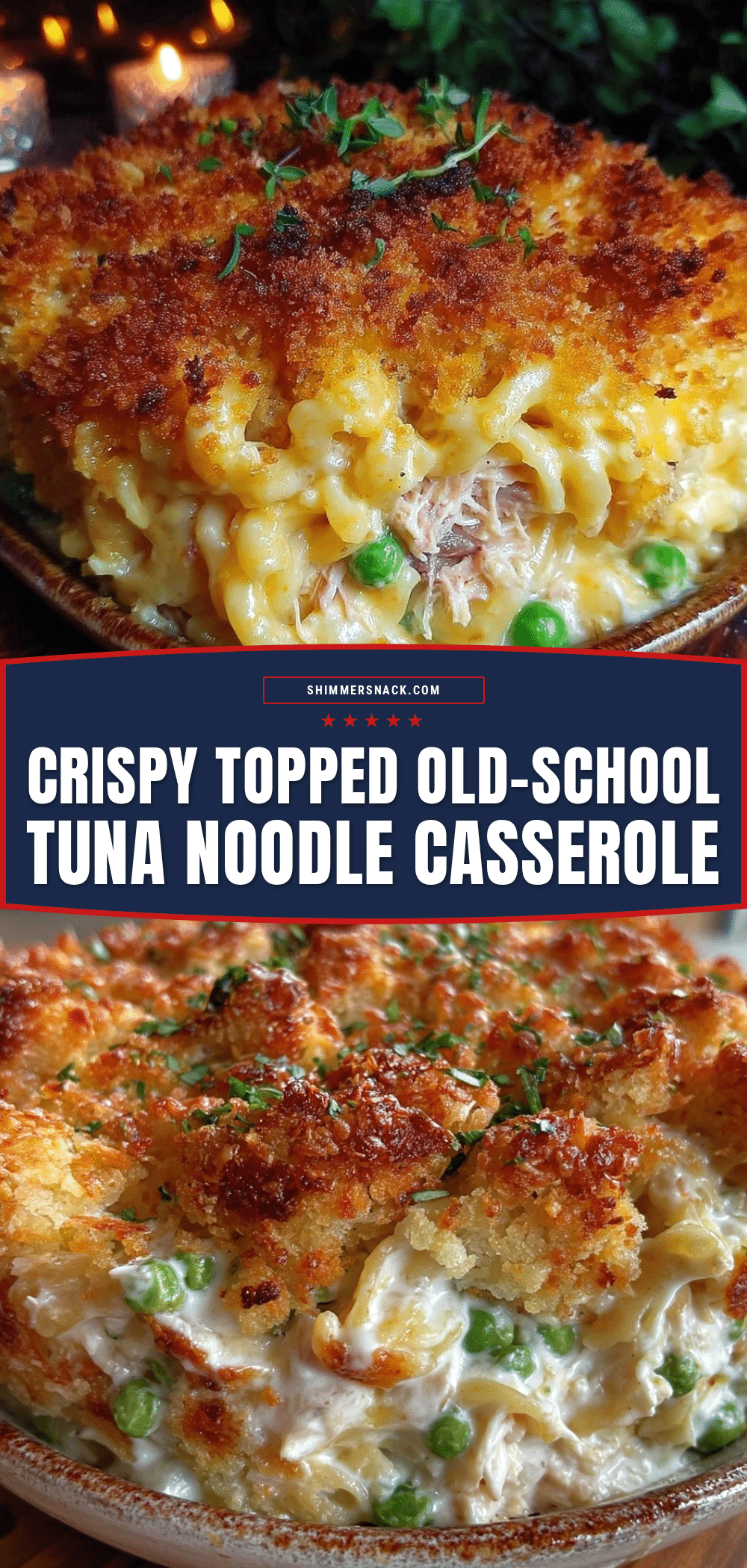 crispy old-school tuna noodle casserole recipe