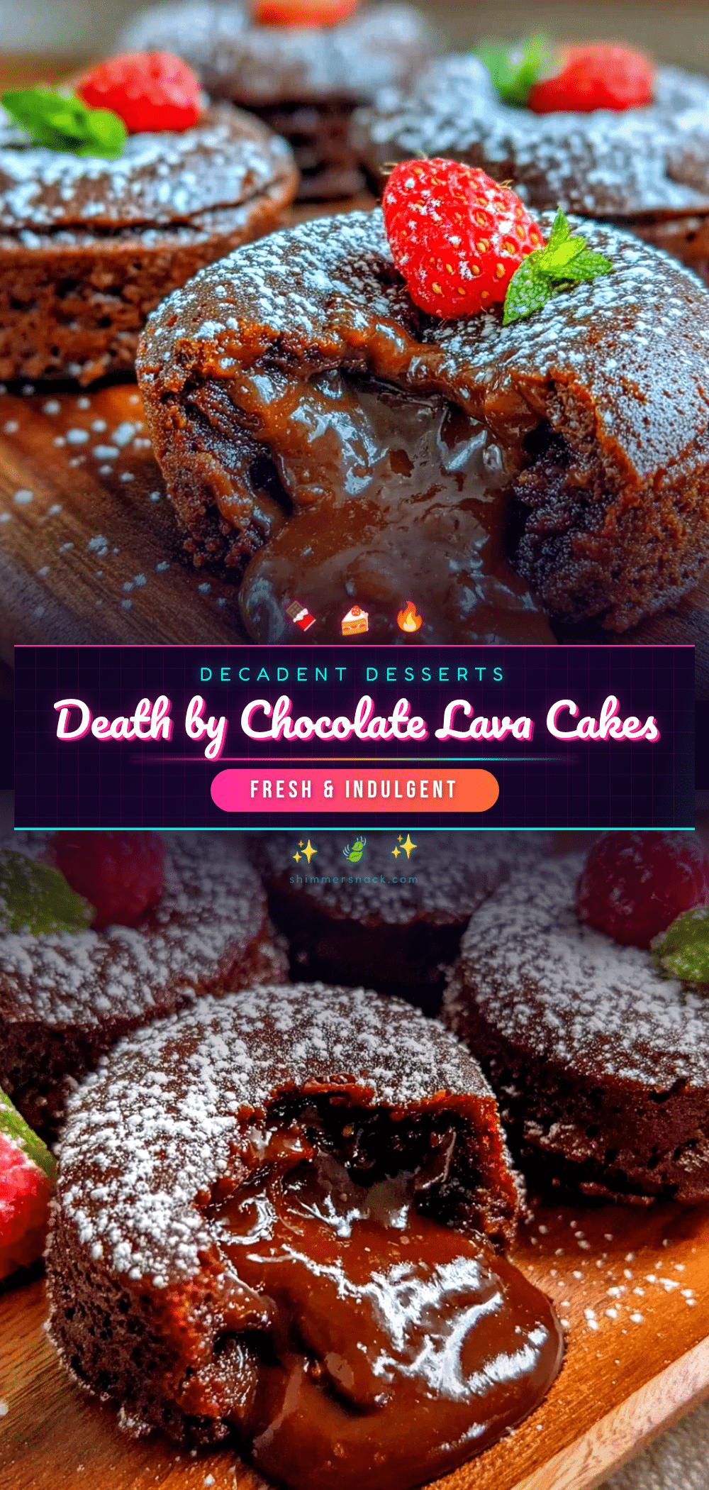 death by chocolate lava cakes recipe
