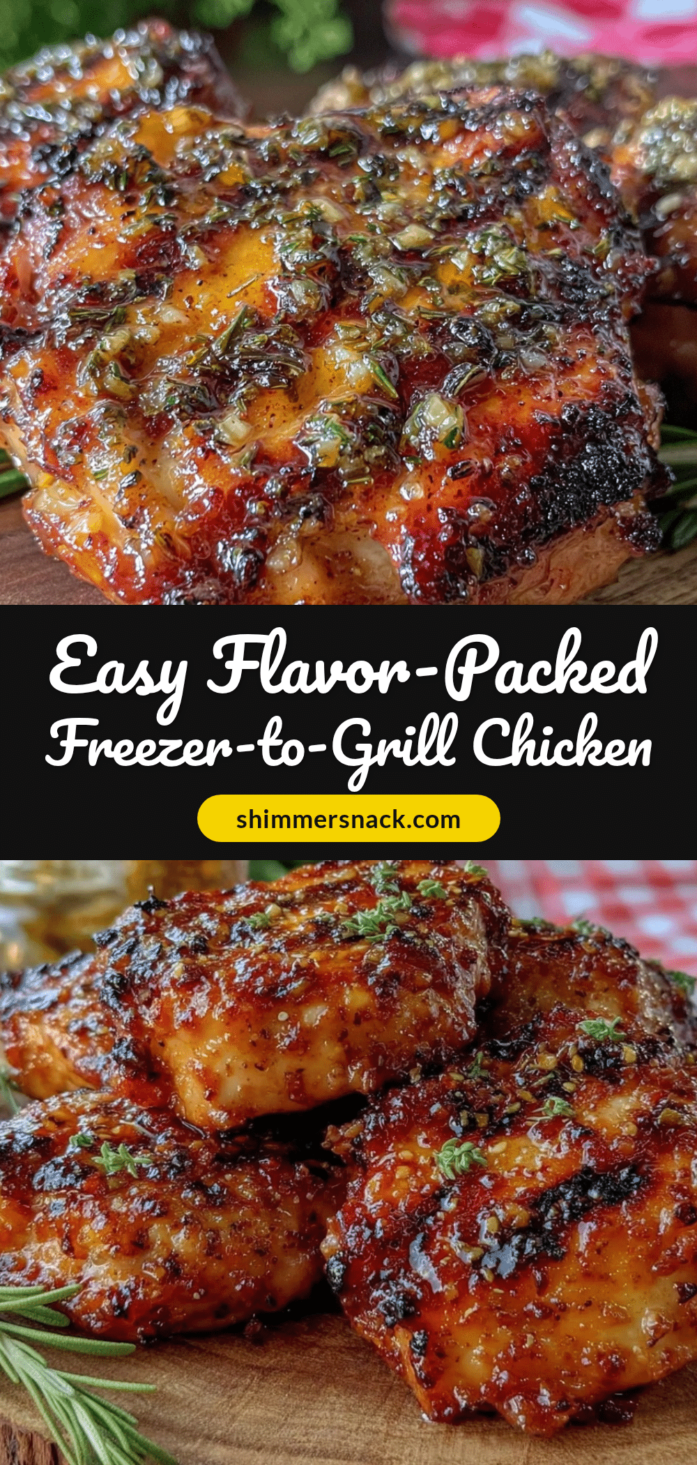 freezer-to-grill marinated chicken recipe