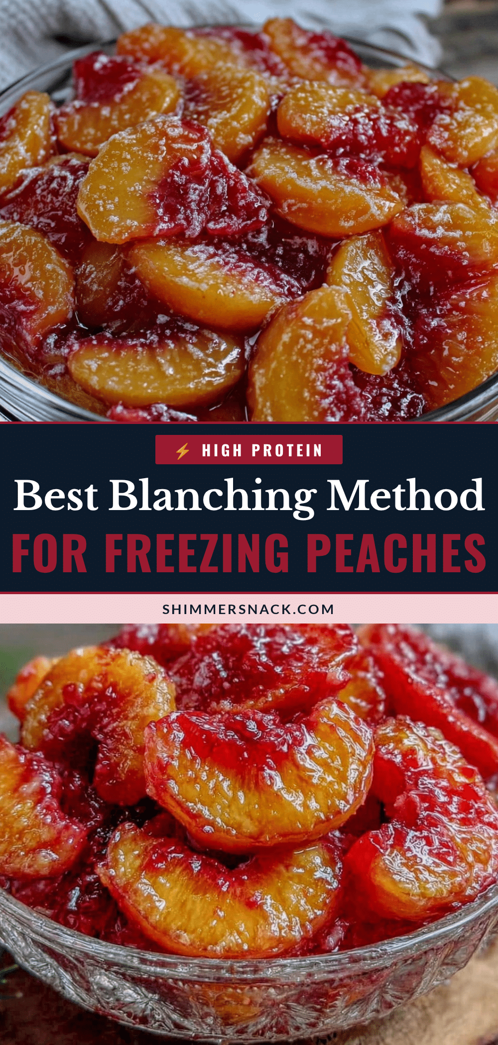 freezing peaches for pies recipe