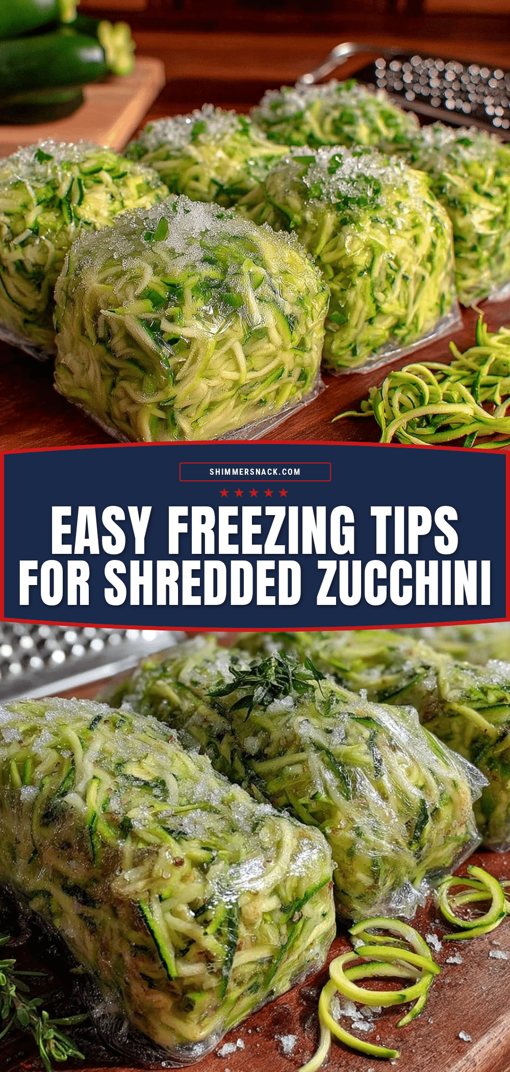 freezing shredded zucchini recipe