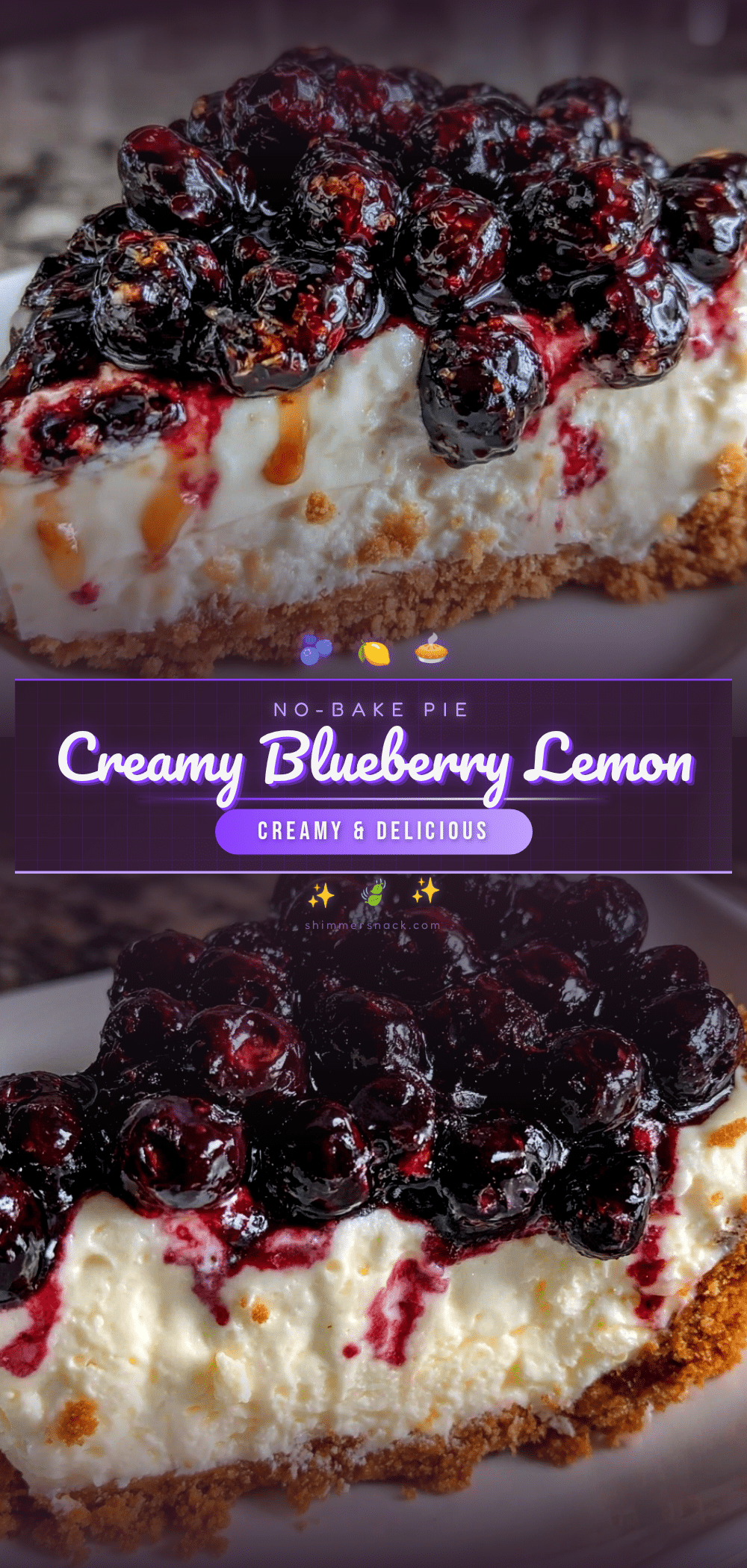 fresh blueberry lemon icebox pie recipe