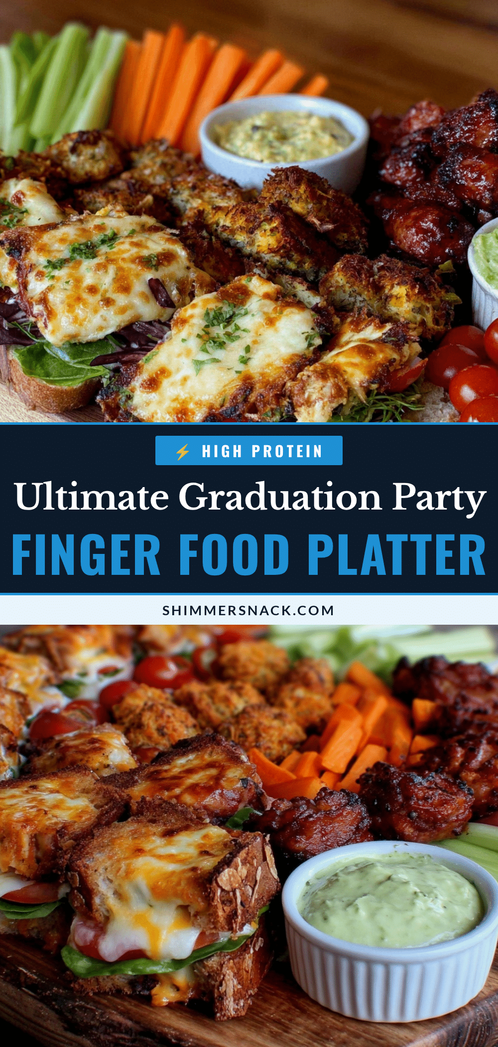 graduation party finger food platter recipe
