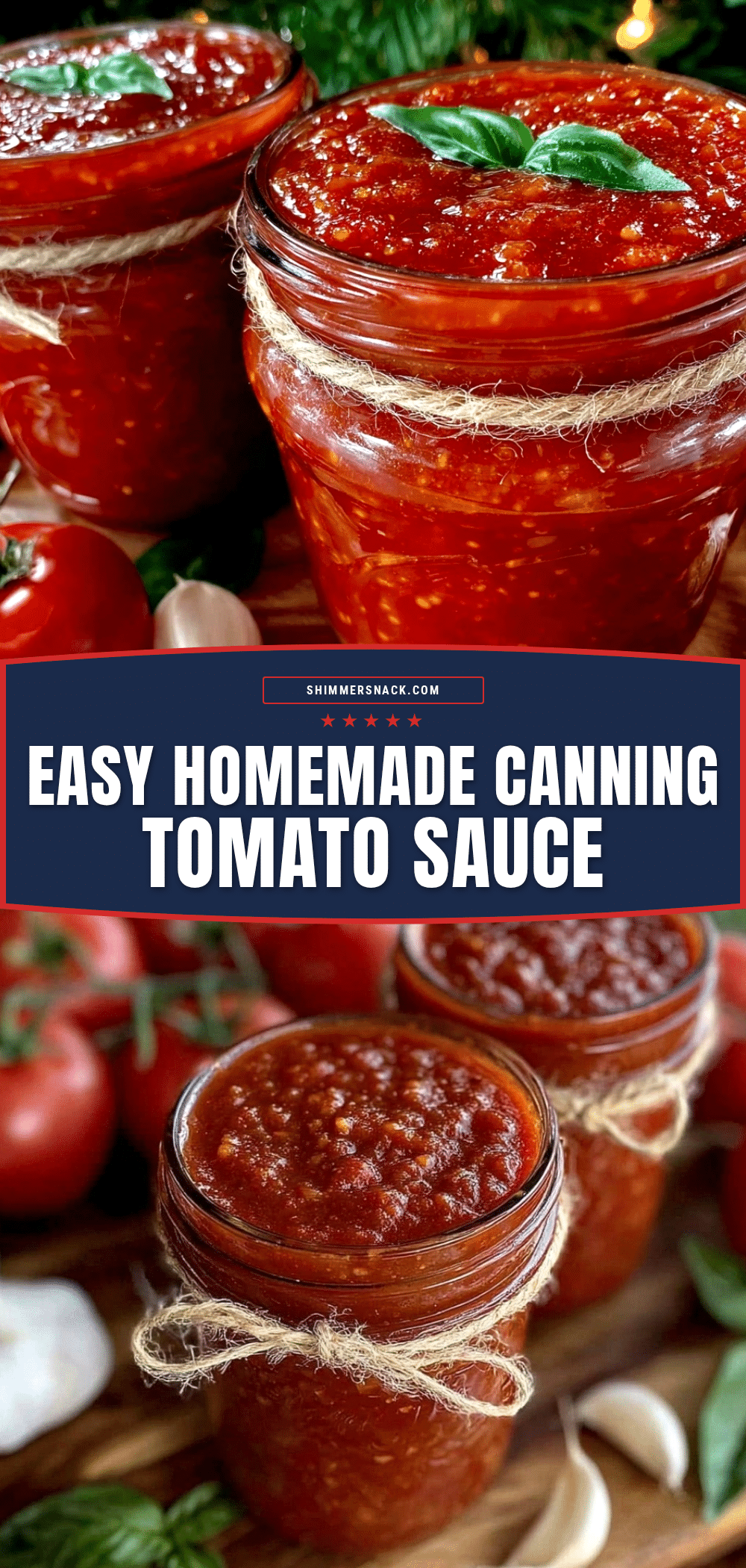 homemade canning tomato sauce recipe