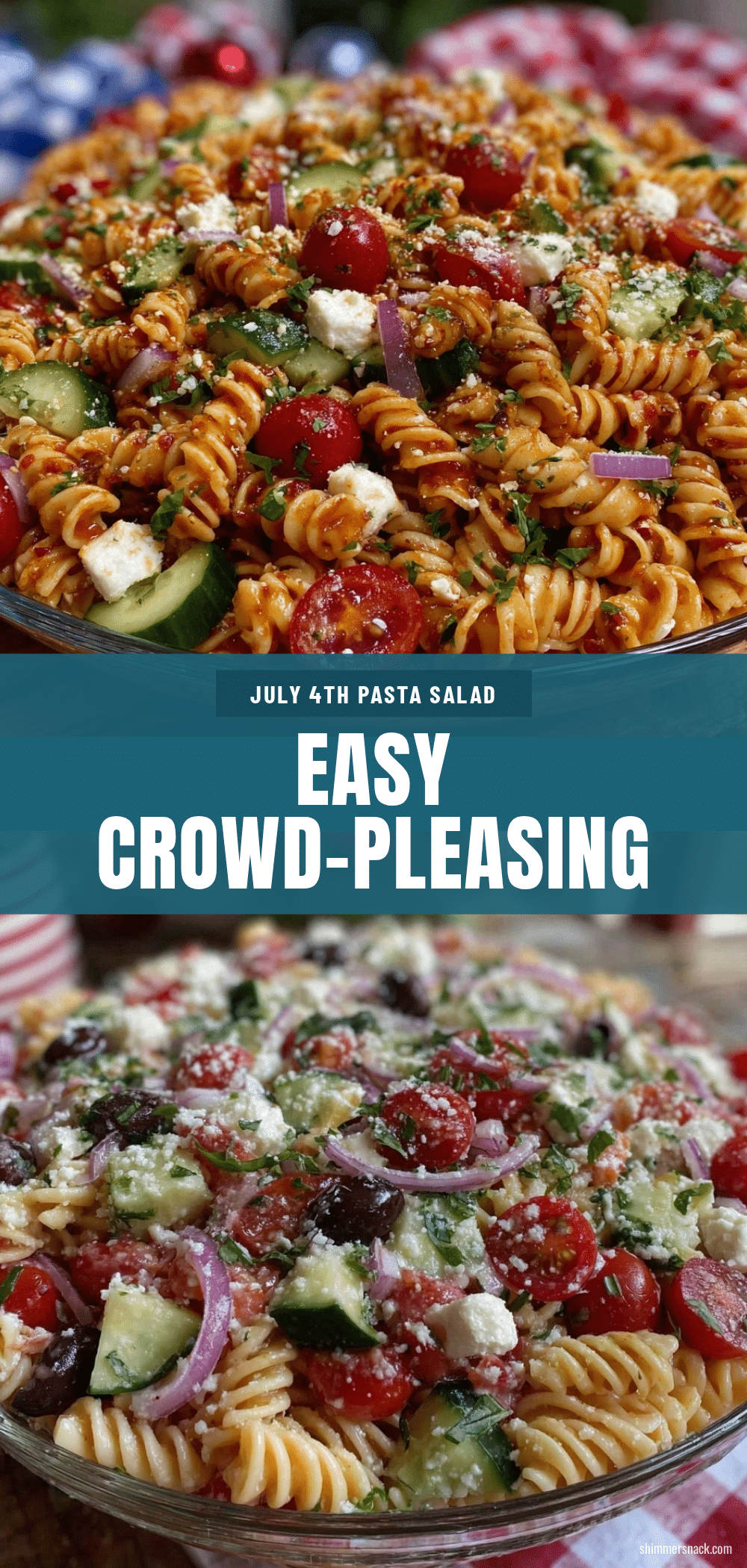 July 4th potluck pasta salad recipe