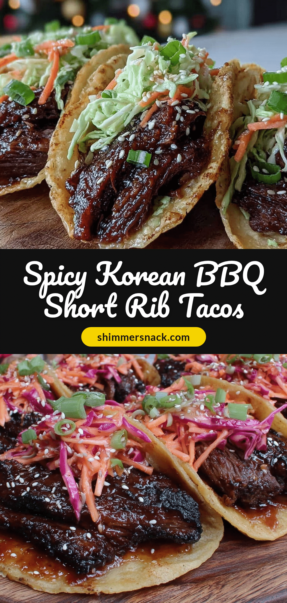 Korean BBQ short rib tacos recipe