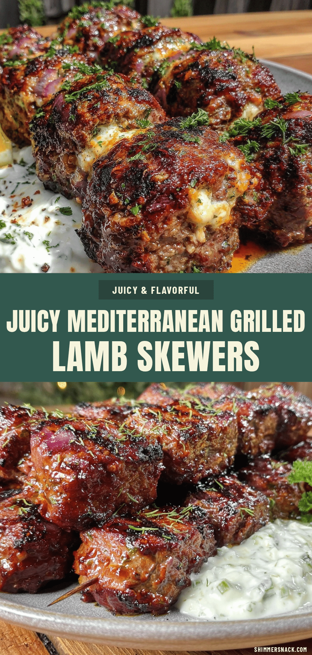 Mediterranean grilled lamb skewers recipe