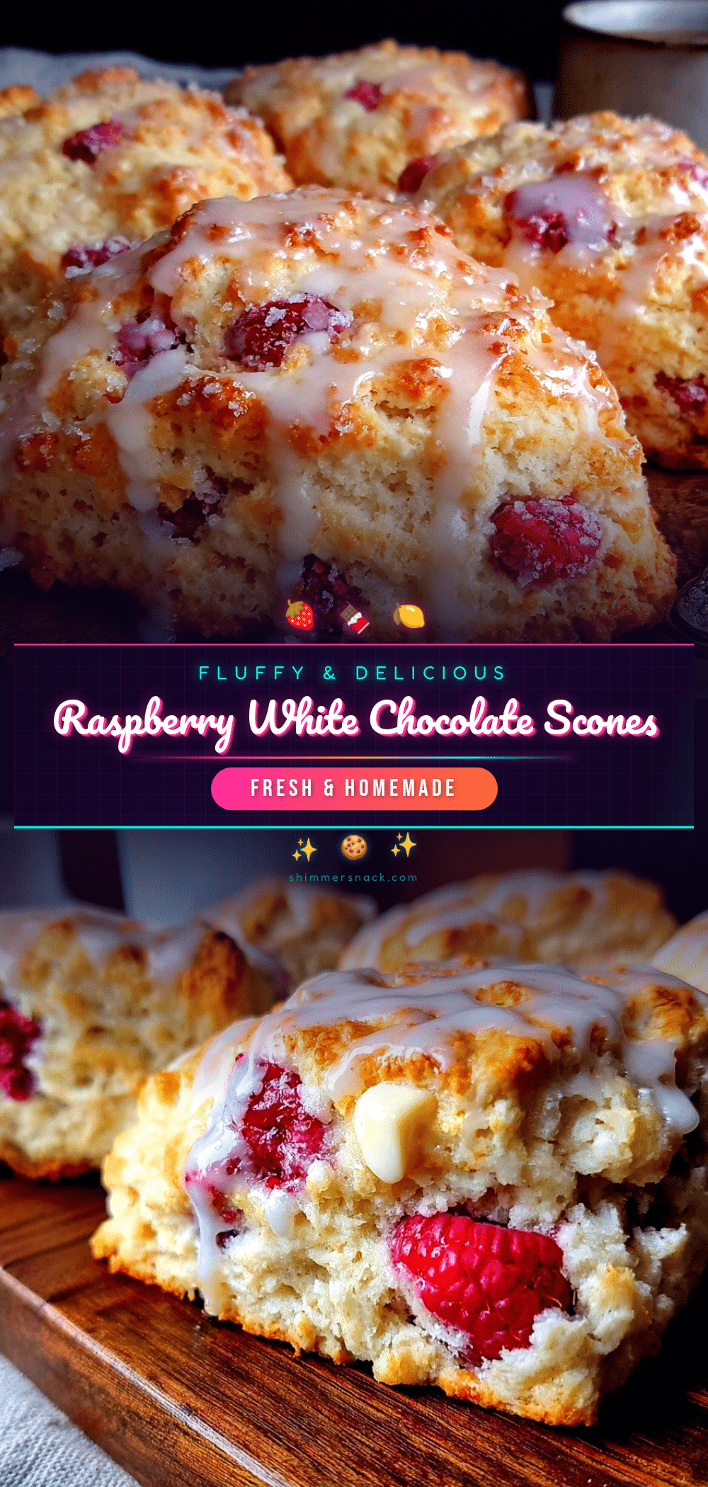 raspberry white chocolate scones recipe