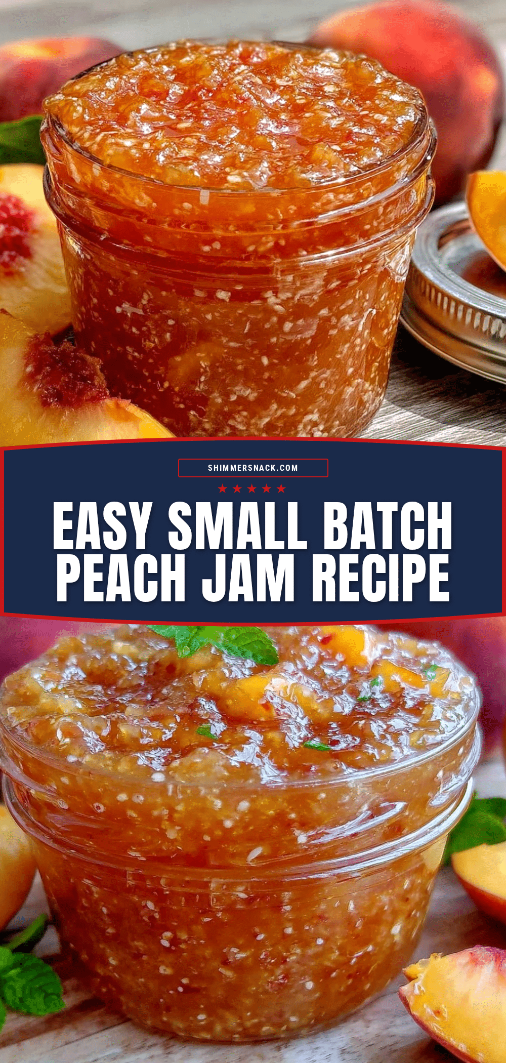 small batch peach jam recipe