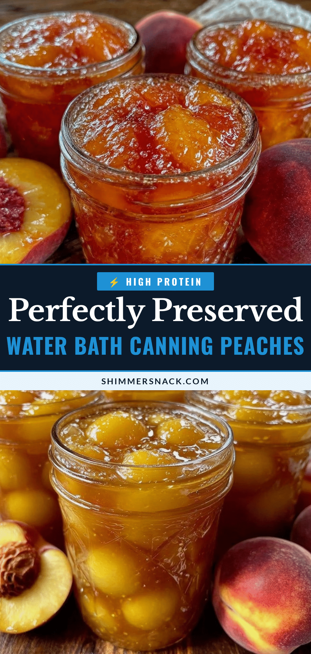water bath canning peaches recipe