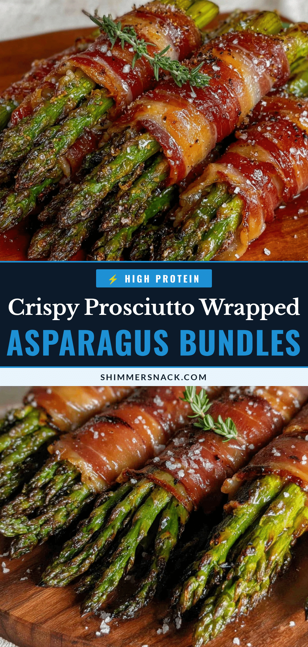 crispy grilled asparagus bundles with prosciutto recipe