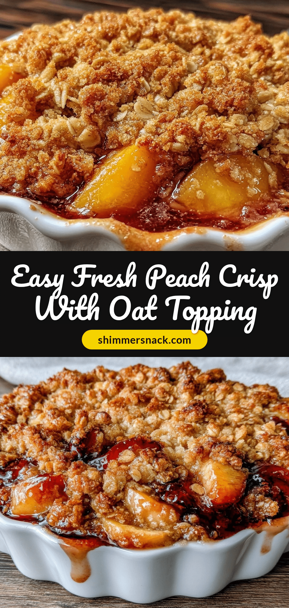 easy fresh peach crisp recipe