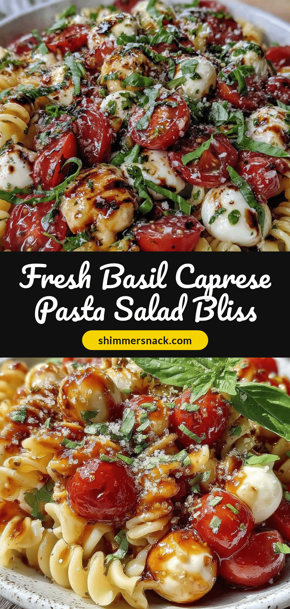 fresh caprese pasta salad recipe