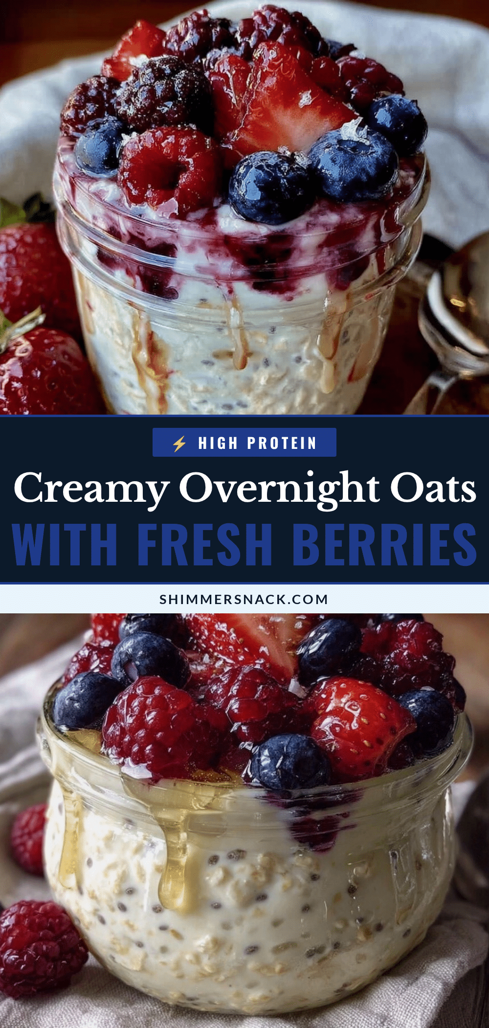 fresh overnight oats with berries recipe