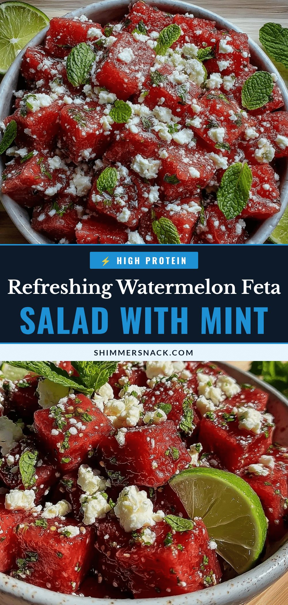 fresh watermelon feta salad recipe
