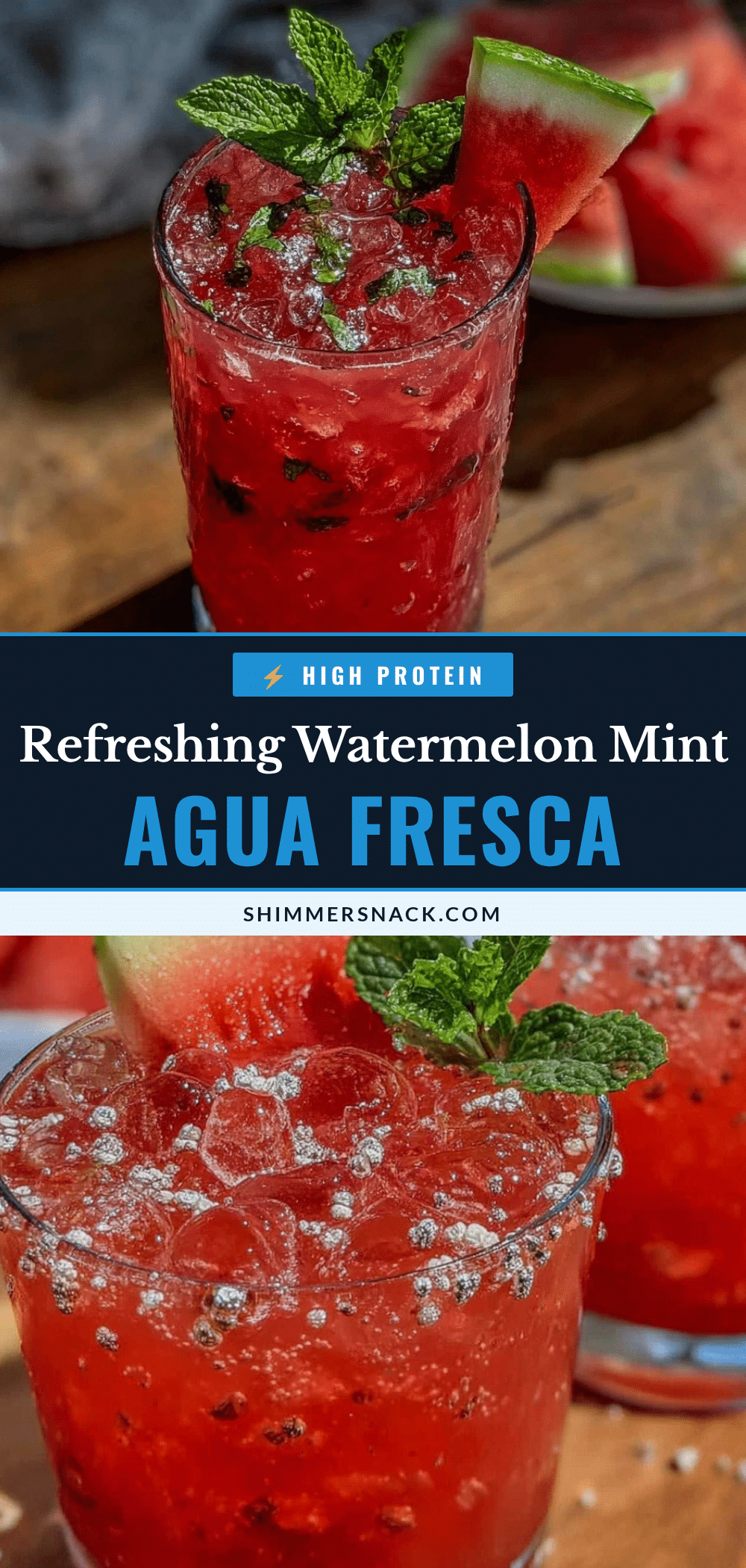 fresh watermelon mint agua fresca recipe recipe
