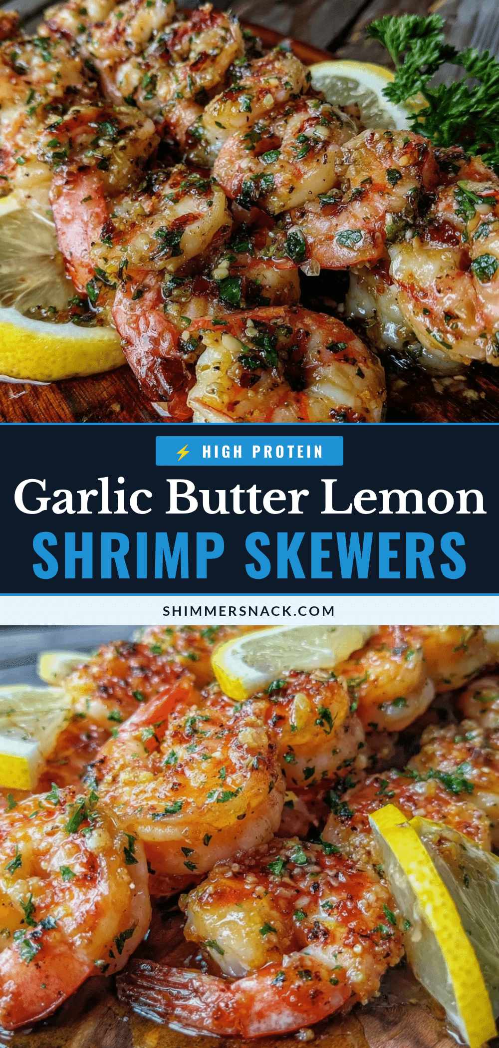 garlic butter shrimp skewers recipe