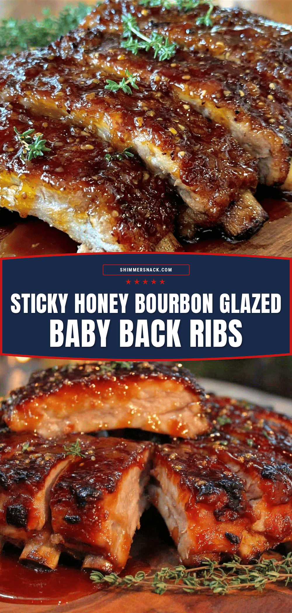 honey bourbon glazed baby back ribs recipe