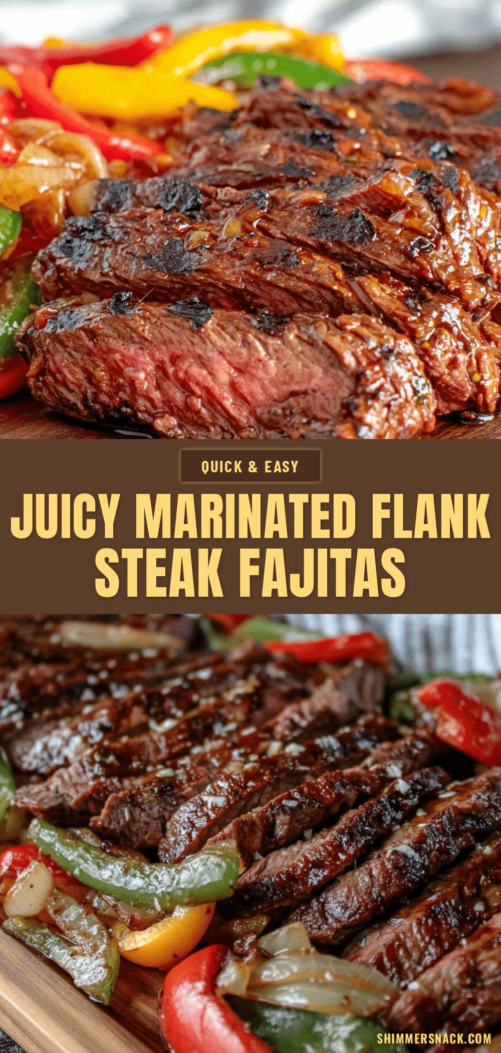 marinated flank steak fajitas recipe