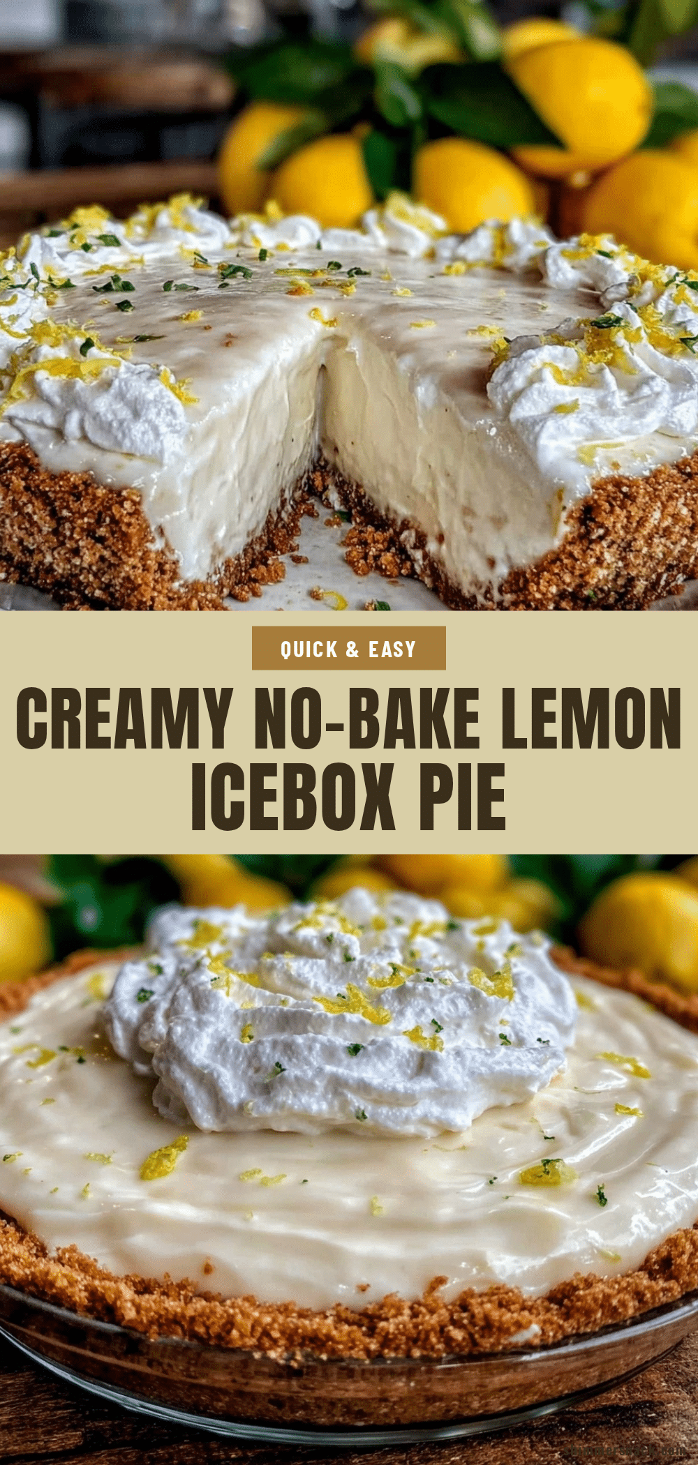 no-bake lemon icebox pie recipe