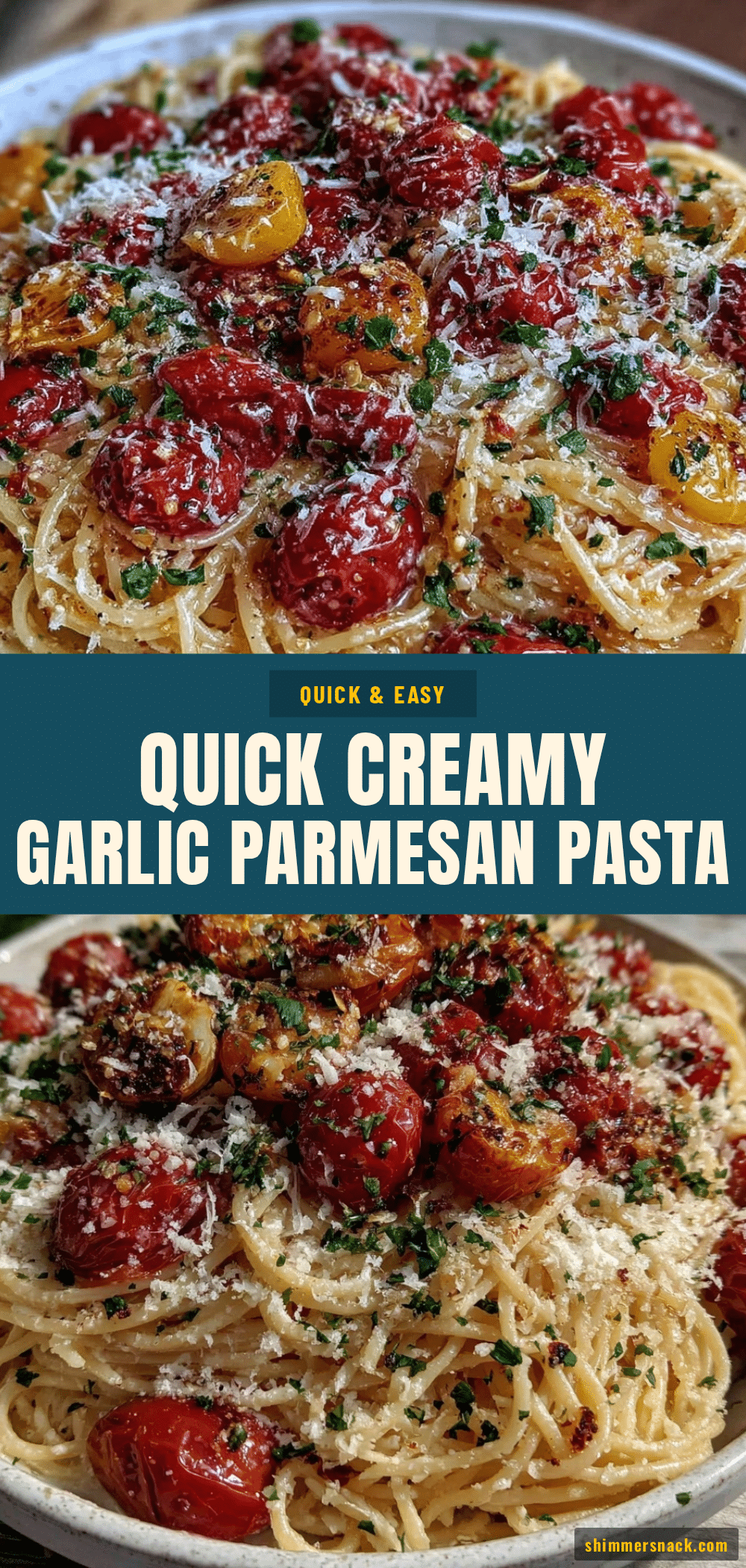 quick garlic parmesan pasta recipe