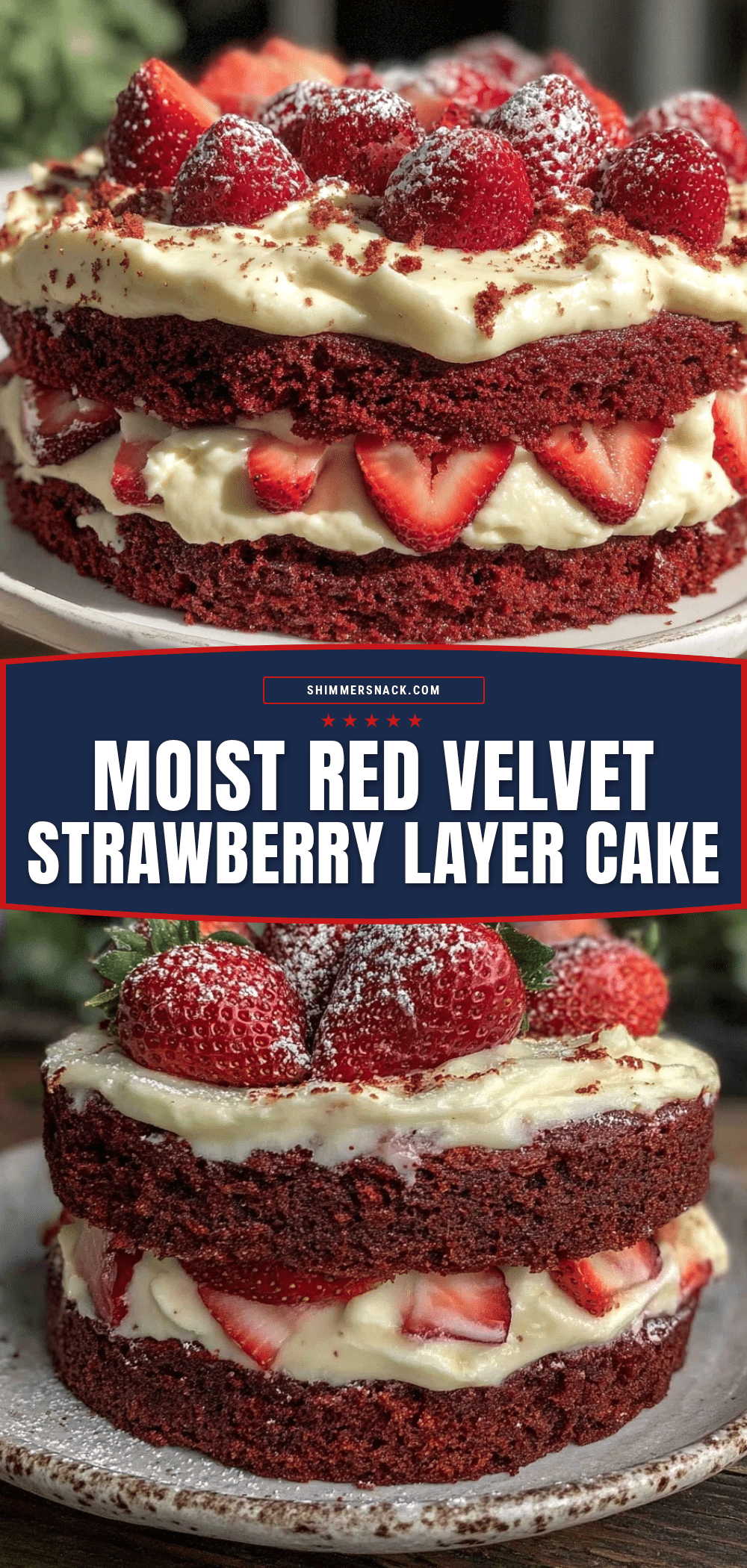 red velvet strawberry layer cake recipe