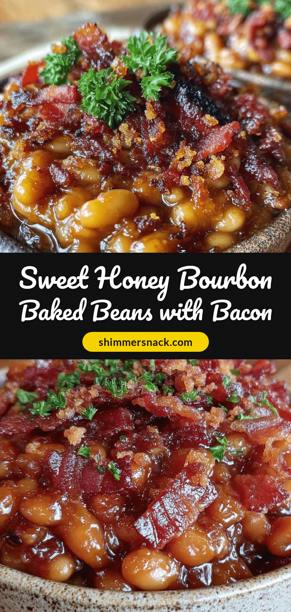 savory honey bourbon baked beans recipe