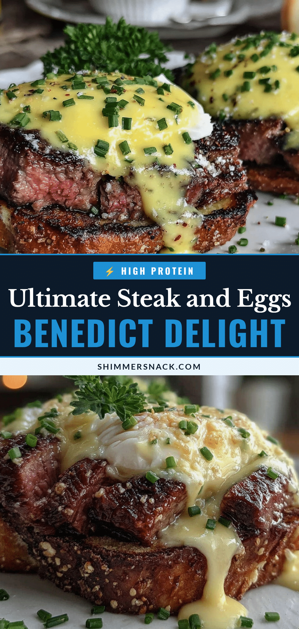steak and eggs benedict recipe