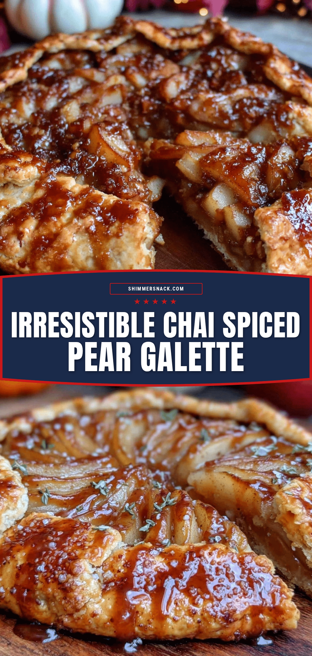 chai spiced pear galette recipe