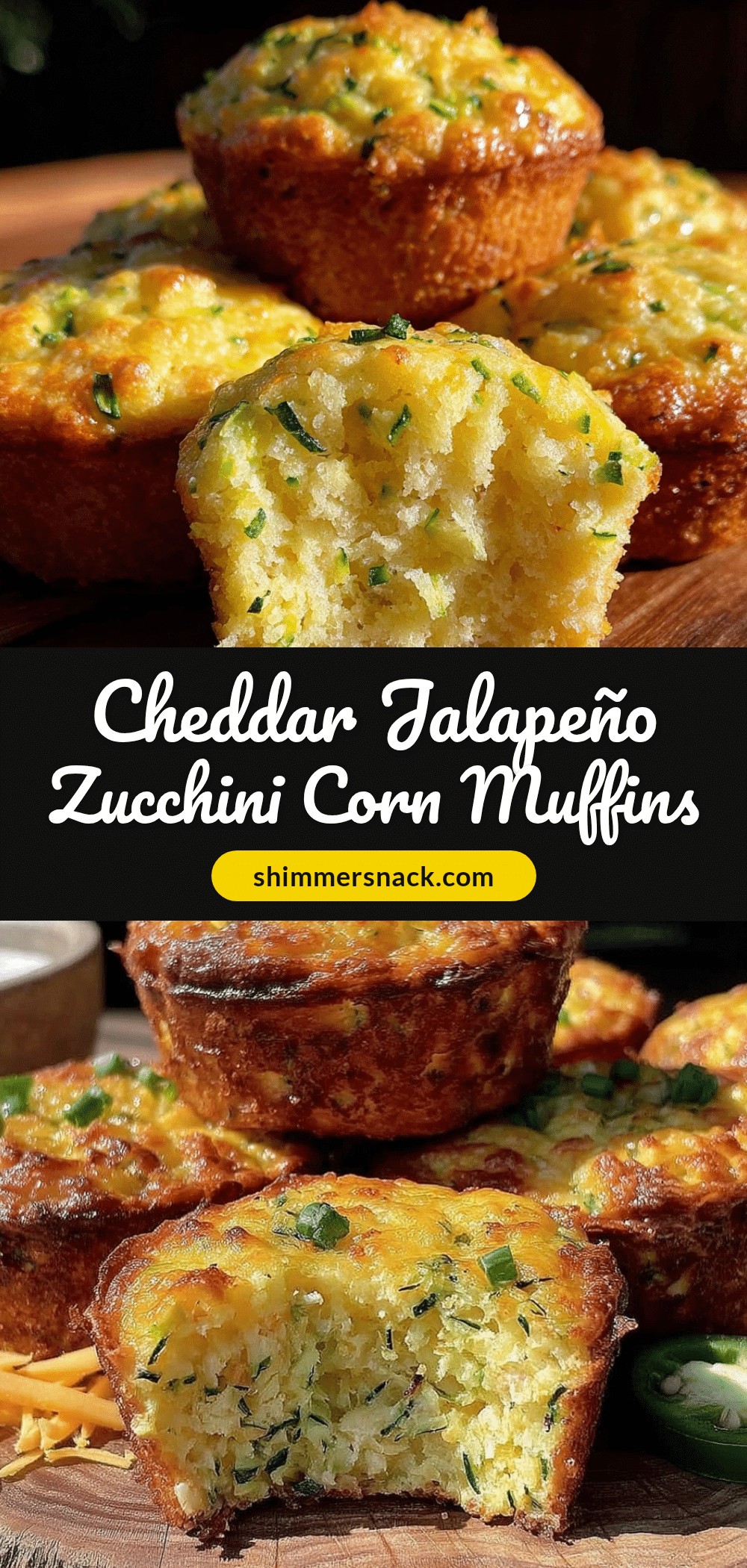 cheddar jalapeño zucchini corn muffins recipe