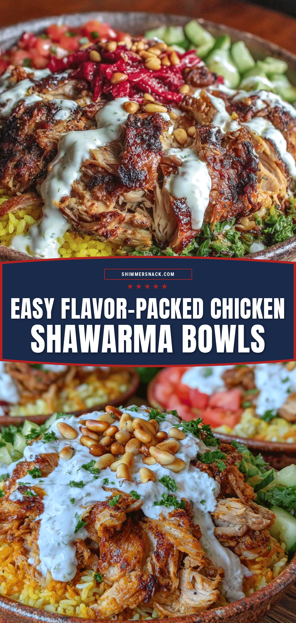 chicken shawarma meal prep bowls recipe